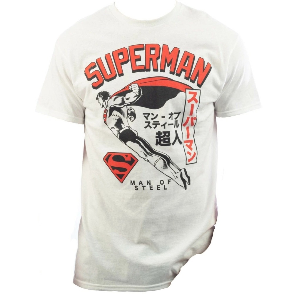 Superman Shirt Man Of Steel DC Comics Japan Graphic T-Shirt